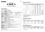 Yamaha EMX5 Powered Mixer Especificação