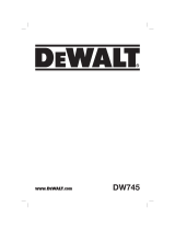 DeWalt DW745 T 4 Manual do proprietário