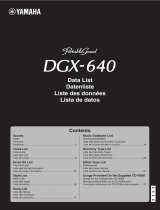 Yamaha DGX-640 Ficha de dados