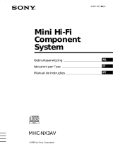 Sony MHC-NX3AV Manual do proprietário