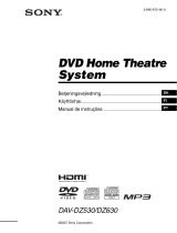 Sony DAV-DZ530 Instruções de operação