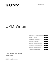 Sony VRD-P1 Manual do proprietário