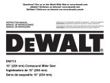 DeWalt DW713-B2 Manual do usuário