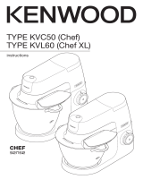 Kenwood KVC5000T Chef Sense Stand Mixer Manual do proprietário