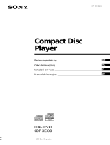 Sony CDP-XE330 Manual do proprietário
