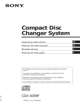Sony CDX-505RF Manual do usuário