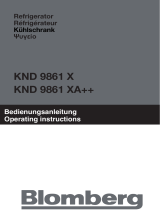 Blomberg KND 9861 XA Manual do usuário