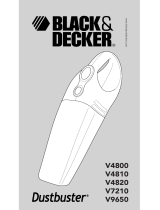 Black & Decker v 4800 dustbuster Manual do proprietário