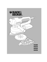BLACK DECKER ka 230 ek Manual do usuário