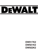 DeWalt DW921K T 1 Manual do proprietário