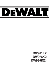DeWalt DW996 Manual do usuário