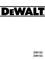 DeWalt DW153 Manual do proprietário