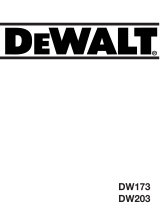 DeWalt dw 173 Manual do proprietário
