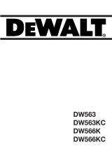 DeWalt dw 566 k Manual do proprietário