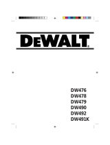 DeWalt DW476 Manual do usuário