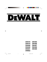 DeWalt dw 852 Manual do proprietário