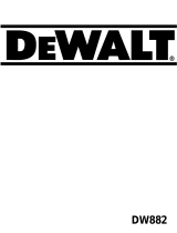 DeWalt DW882 T 1 Manual do proprietário