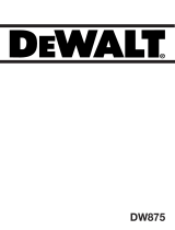 DeWalt DW875 T 1 Manual do proprietário
