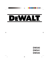 DeWalt DW545 T 3 Manual do proprietário