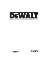 DeWalt DW609 Manual do proprietário
