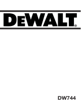 DeWalt DW744 T 2 Manual do proprietário