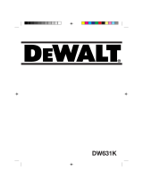 DeWalt DW631K Manual do usuário