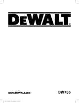 DeWalt DW755 Manual do usuário