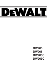 DeWalt DW206 T 2 Manual do proprietário