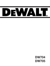 DeWalt DW704 Manual do usuário