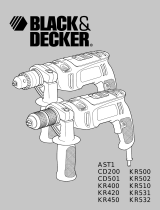 Black & Decker cd 501 cre qs Manual do proprietário