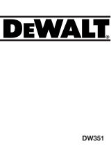 DeWalt DW351 Manual do usuário