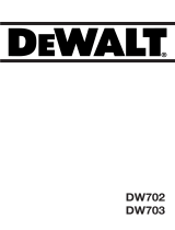 DeWalt DW702 Manual do proprietário