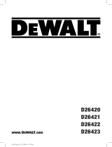 DeWalt D26420 Manual do usuário