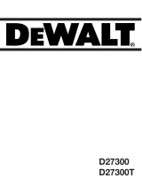 DeWalt D27300T Manual do proprietário