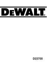 DeWalt D23700 Manual do proprietário