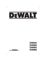 DeWalt DW 960 Manual do proprietário