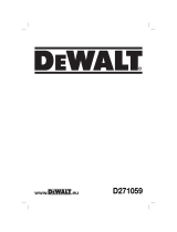 DeWalt D271059 Manual do usuário