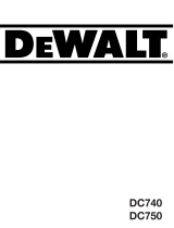 DeWalt DC750 T 1 Manual do usuário
