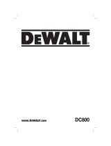 DeWalt DC800 Manual do usuário