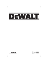 DeWalt D21441 Manual do proprietário