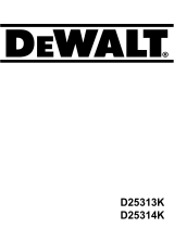 DeWalt d 25313 k Manual do proprietário