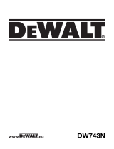 DeWalt DW743N-AR Manual do usuário