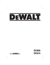 DeWalt DC800 T 1 Manual do proprietário