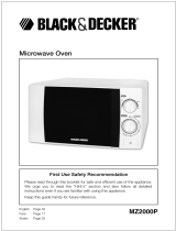 Black & Decker MZ2000P Manual do usuário