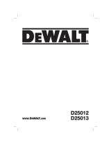 DeWalt D25013K Manual do usuário