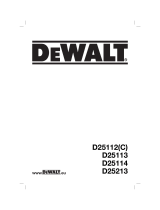 DeWalt D25213K Manual do proprietário