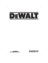 DeWalt D25135 Manual do usuário