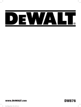 DeWalt DW876 Manual do usuário