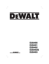 DeWalt D28492 T 4 Manual do proprietário
