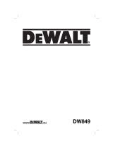 DeWalt DW849 T 3 Manual do proprietário